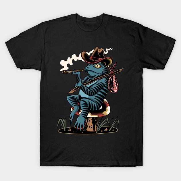 Frog Smoke T-Shirt by TerpeneTom